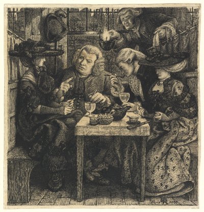 Dr. Johnson at the Mitre, 1860 by Dante Gabriel Charles Rossetti